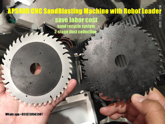 Robotla Keskin Çakmak Bıçağı CNC kum püskürtme makinesi