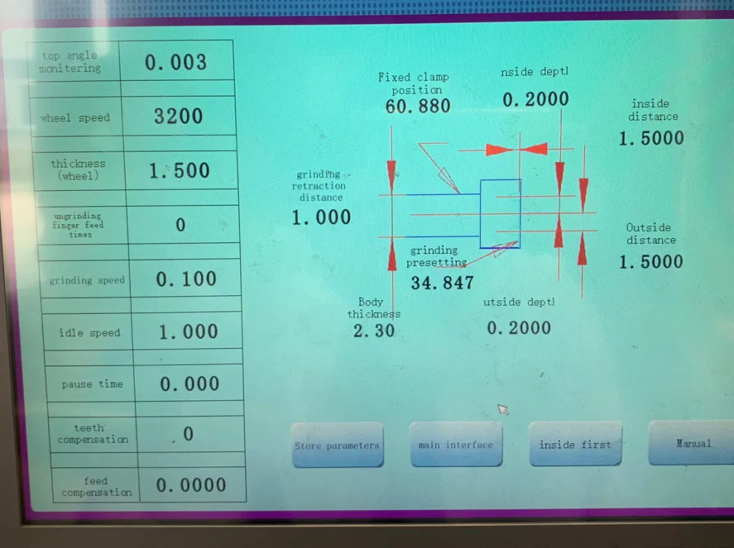 CNC Fonksiyon Bevel Angle Saw Blade Sharpening Equipment Dairesel Çakmak Keskinleştirici 2